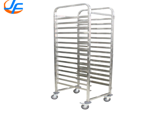 RK Bakeware China Foodservice NSF استیل ضد زنگ سبد غذایی تلفن همراه GN1/1 Pan Tray Trolley Rack