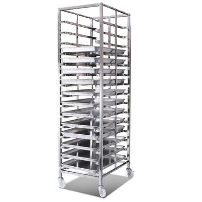 RK Bakeware China-Z Frame Nesting Stainless Steel Baking Trolley دو فنجان بلند برای نانوایی های عمده فروشی