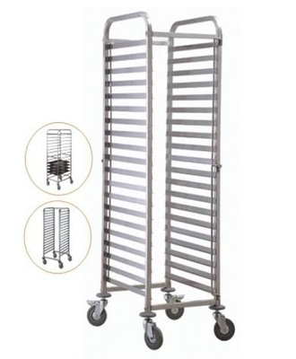 RK Bakeware China-Z Frame Nesting Stainless Steel Baking Trolley دو فنجان بلند برای نانوایی های عمده فروشی