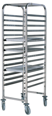 RK Bakeware China-Z Frame Nesting Stainless Steel Baking Trolley دو فنجان بلند برای نانوایی های عمده فروشی